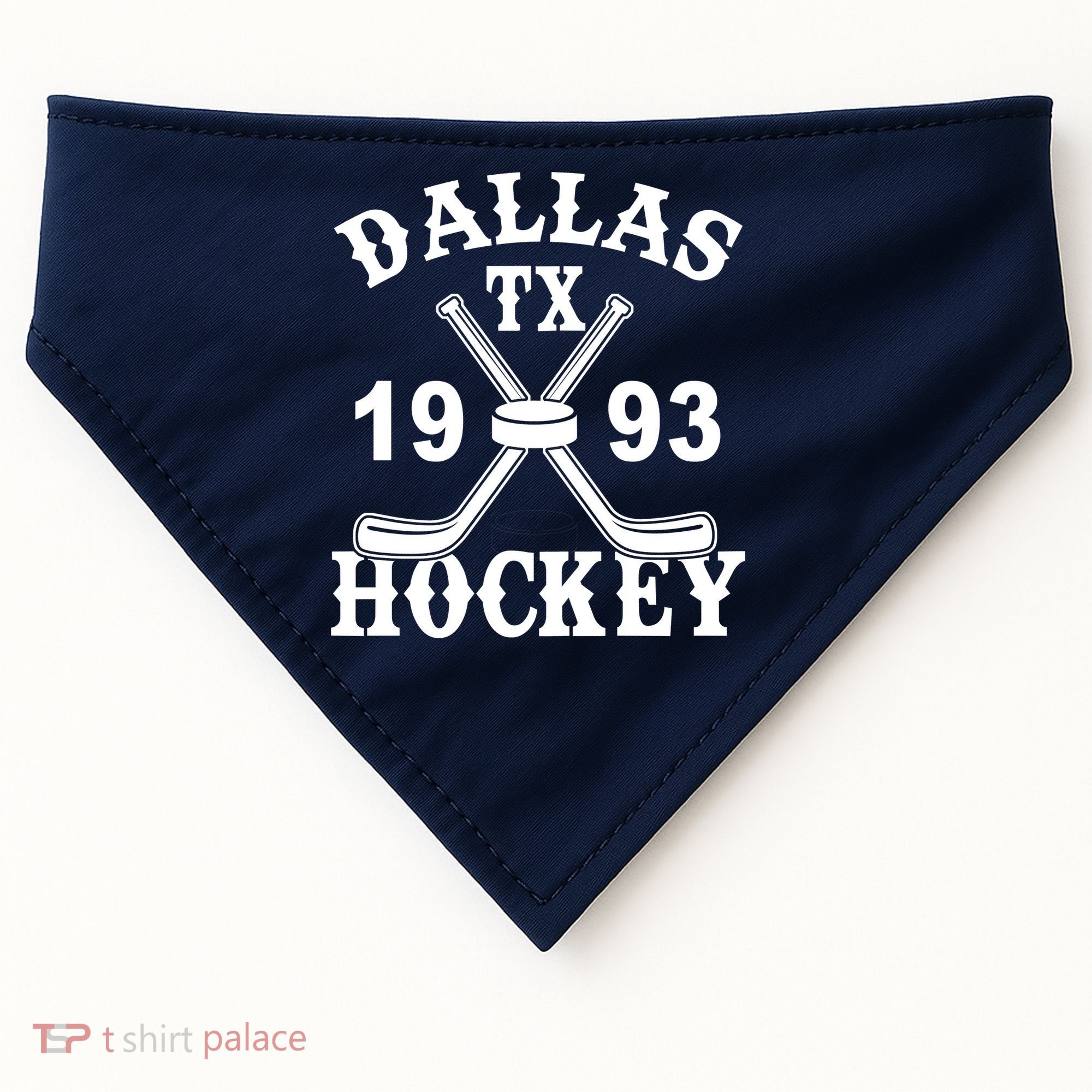 Dallas Texas TX Hockey 1993 USA-Made Doggie Bandana