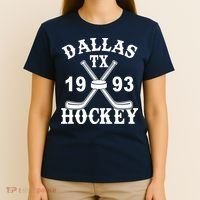 Dallas Texas TX Hockey 1993 T-Shirt thumb 4