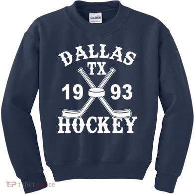 Dallas Texas TX Hockey 1993 Kids Sweatshirt