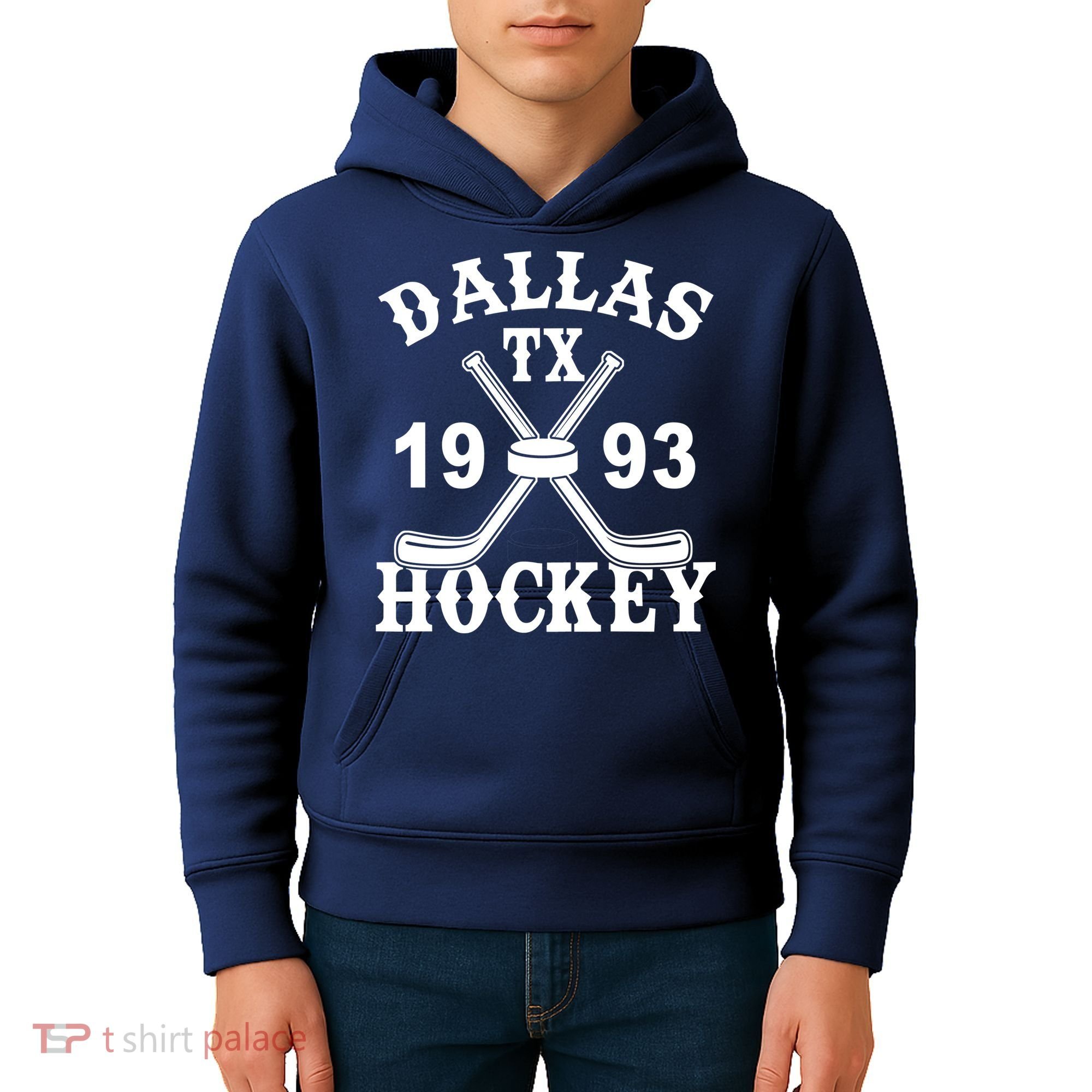 Dallas Texas TX Hockey 1993 Kids Hoodie