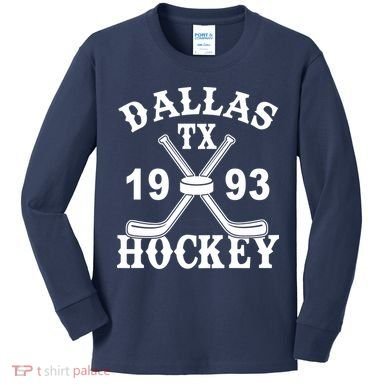 Dallas Texas TX Hockey 1993 Kids Long Sleeve Shirt