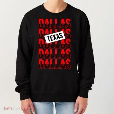 Dallas Texas Typography Women's Sweatshirt