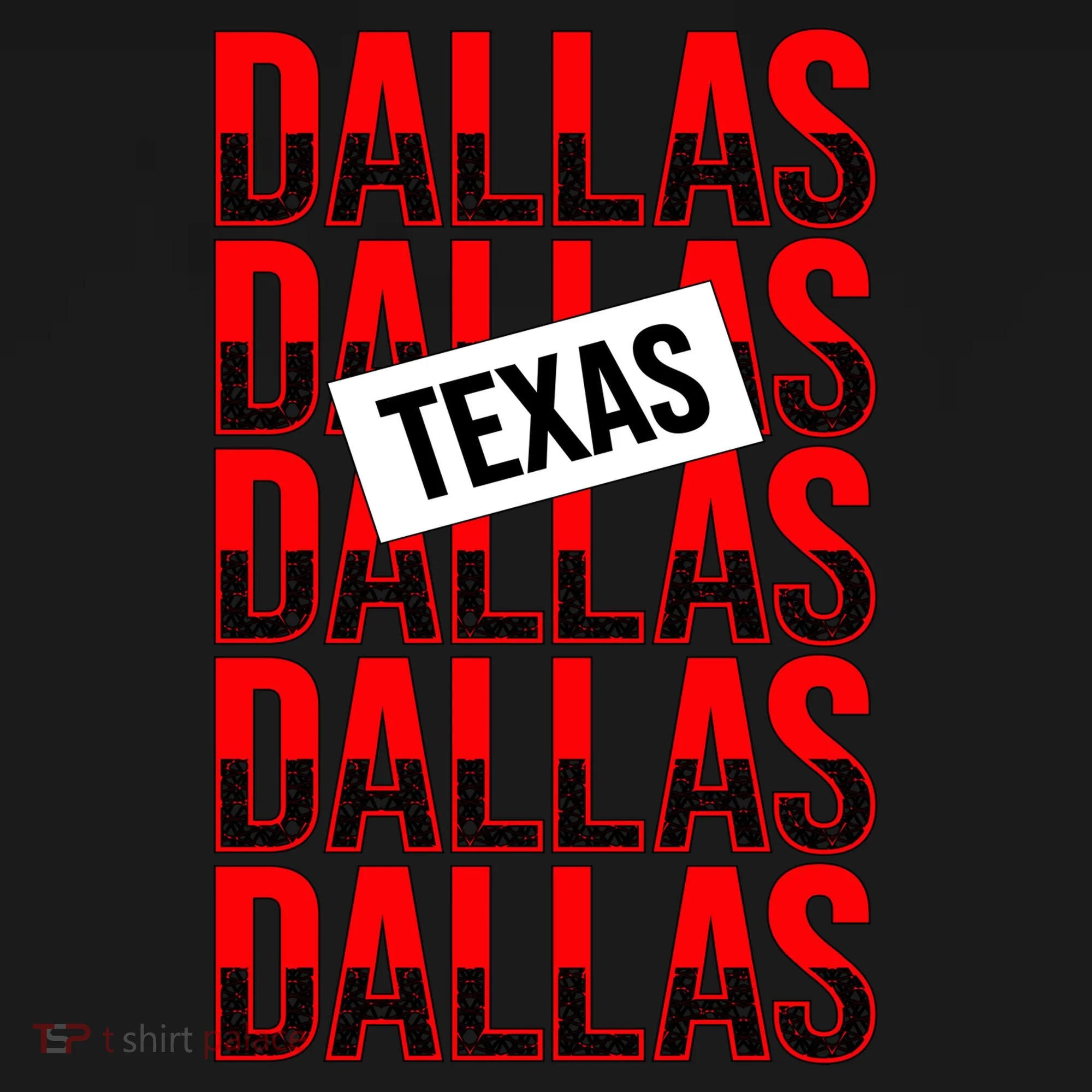 Dallas Texas Typography Doggie Tank