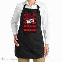 Dallas Texas Typography Apron thumb 2