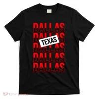 Dallas Texas Typography T-Shirt thumb 0