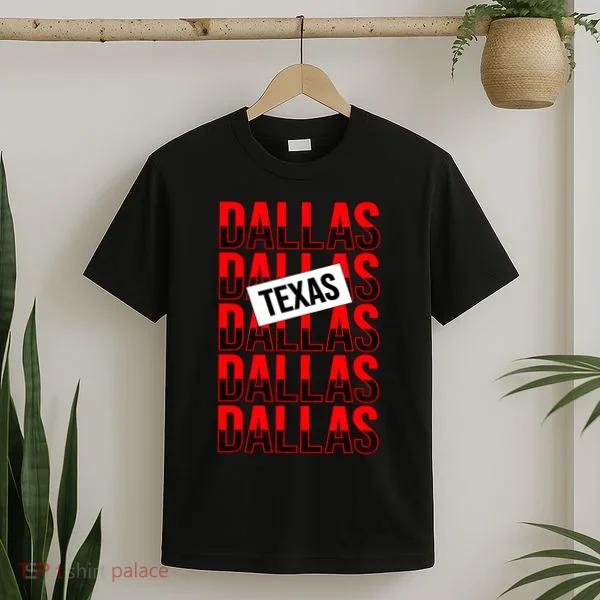 Dallas Texas Typography T-Shirt