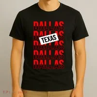 Dallas Texas Typography T-Shirt thumb 3