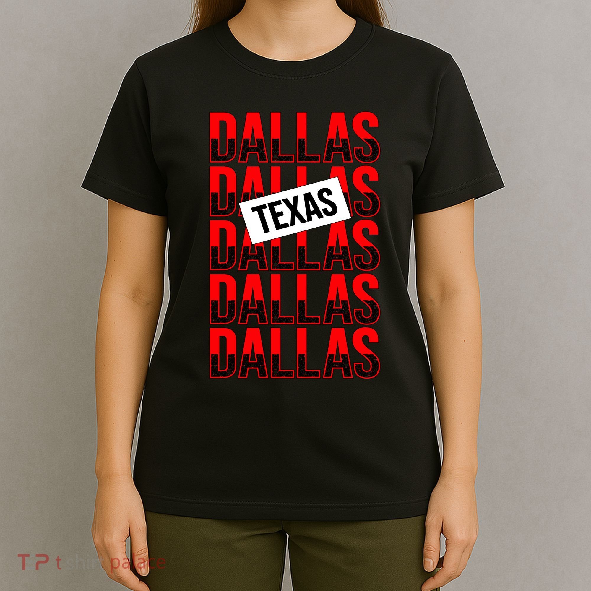 Dallas Texas Typography T-Shirt