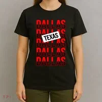 Dallas Texas Typography T-Shirt thumb 4
