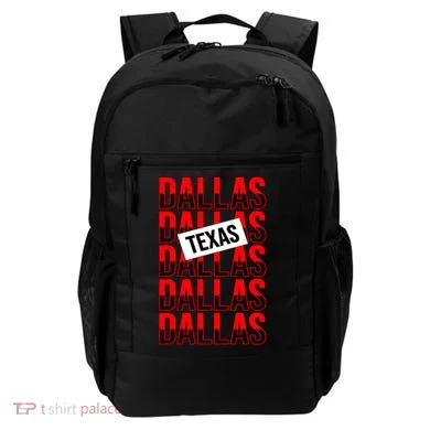 Dallas Texas Typography Backpack