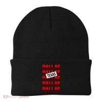 Dallas Texas Typography Beanie thumb 0