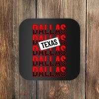 Dallas Texas Typography Coaster thumb 0