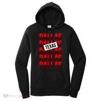 Dallas Texas Typography Women's Hoodie thumb 0