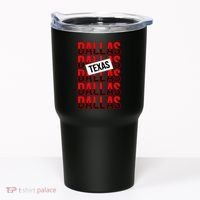 Dallas Texas Typography Tumbler thumb 0