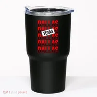 Dallas Texas Typography Tumbler thumb 0