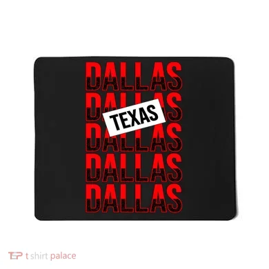 Dallas Texas Typography Mousepad