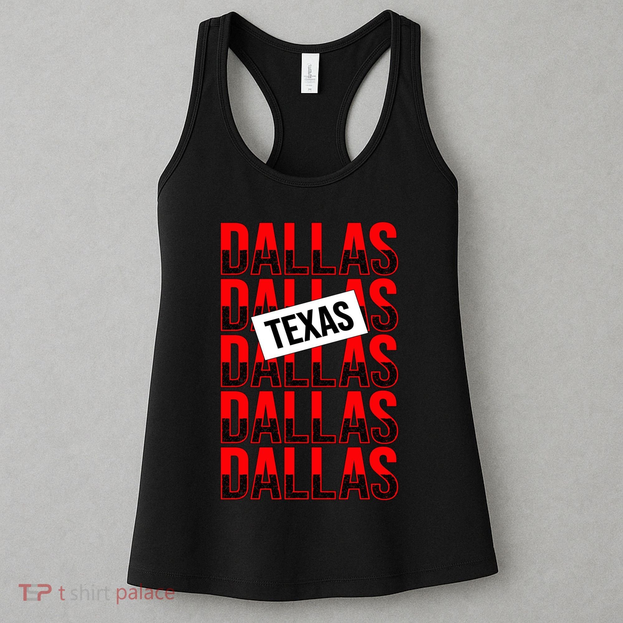 Dallas Texas Typography Women's Tank Top