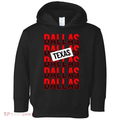 Dallas Texas Typography Toddler Hoodie