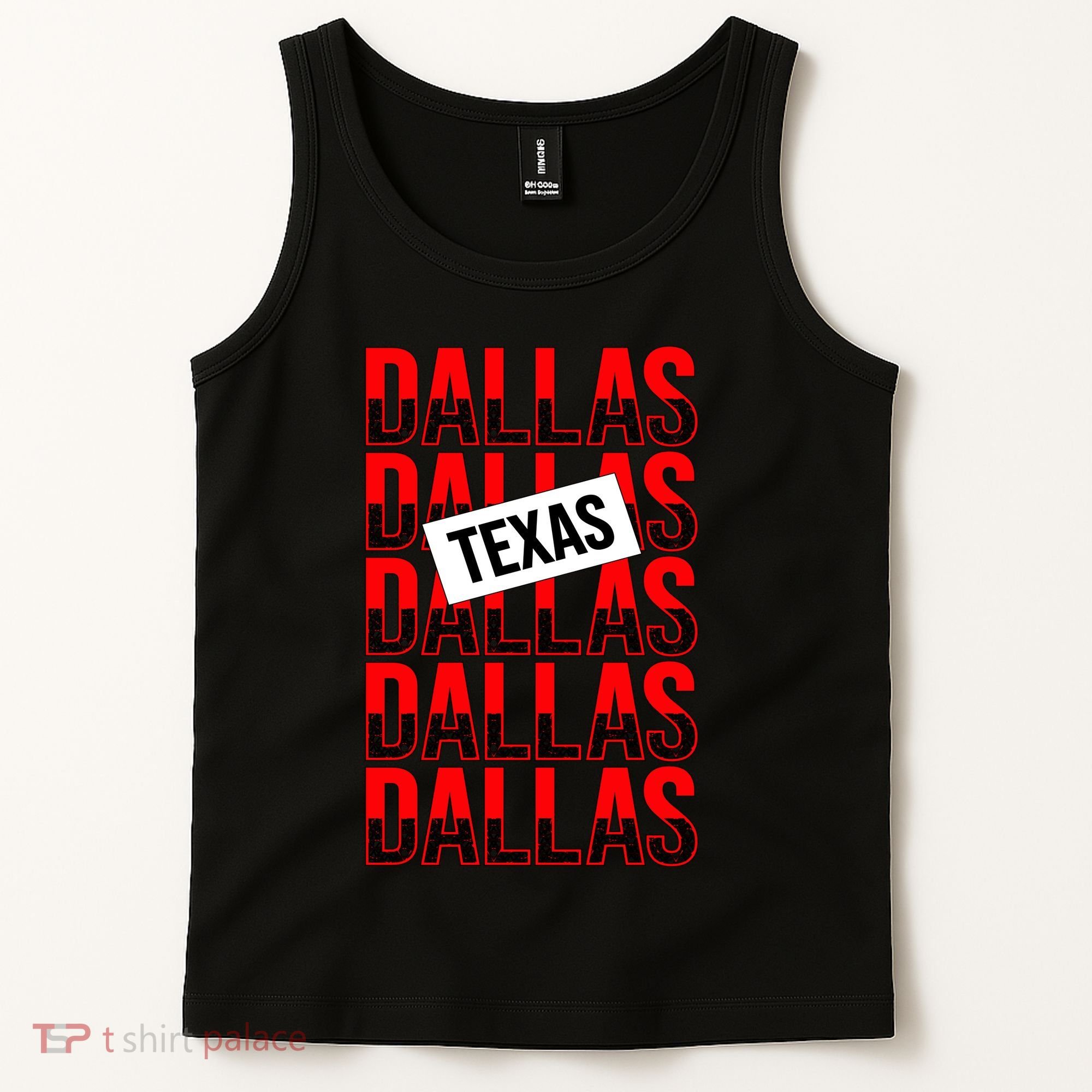 Dallas Texas Typography Tank Top