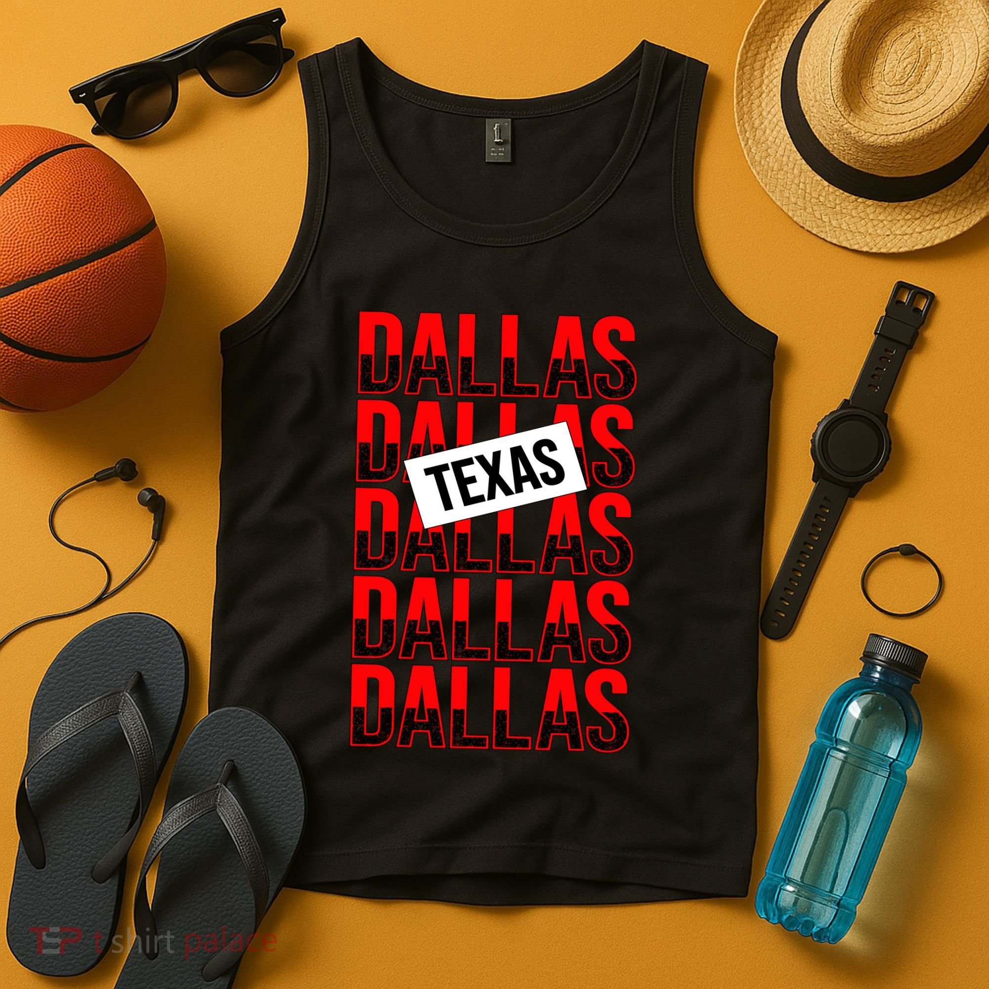 Dallas Texas Typography Tank Top