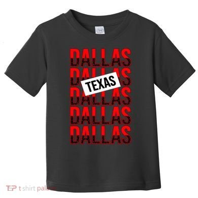 Dallas Texas Typography Toddler T-Shirt