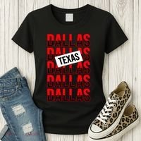 Dallas Texas Typography Women's T-Shirt thumb 3