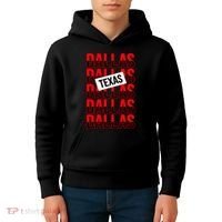 Dallas Texas Typography Kids Hoodie thumb 4