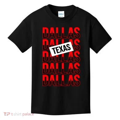 Dallas Texas Typography Kids T-Shirt