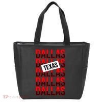 Dallas Texas Typography Tote Bag thumb 0