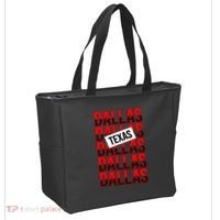 Dallas Texas Typography Tote Bag thumb 2