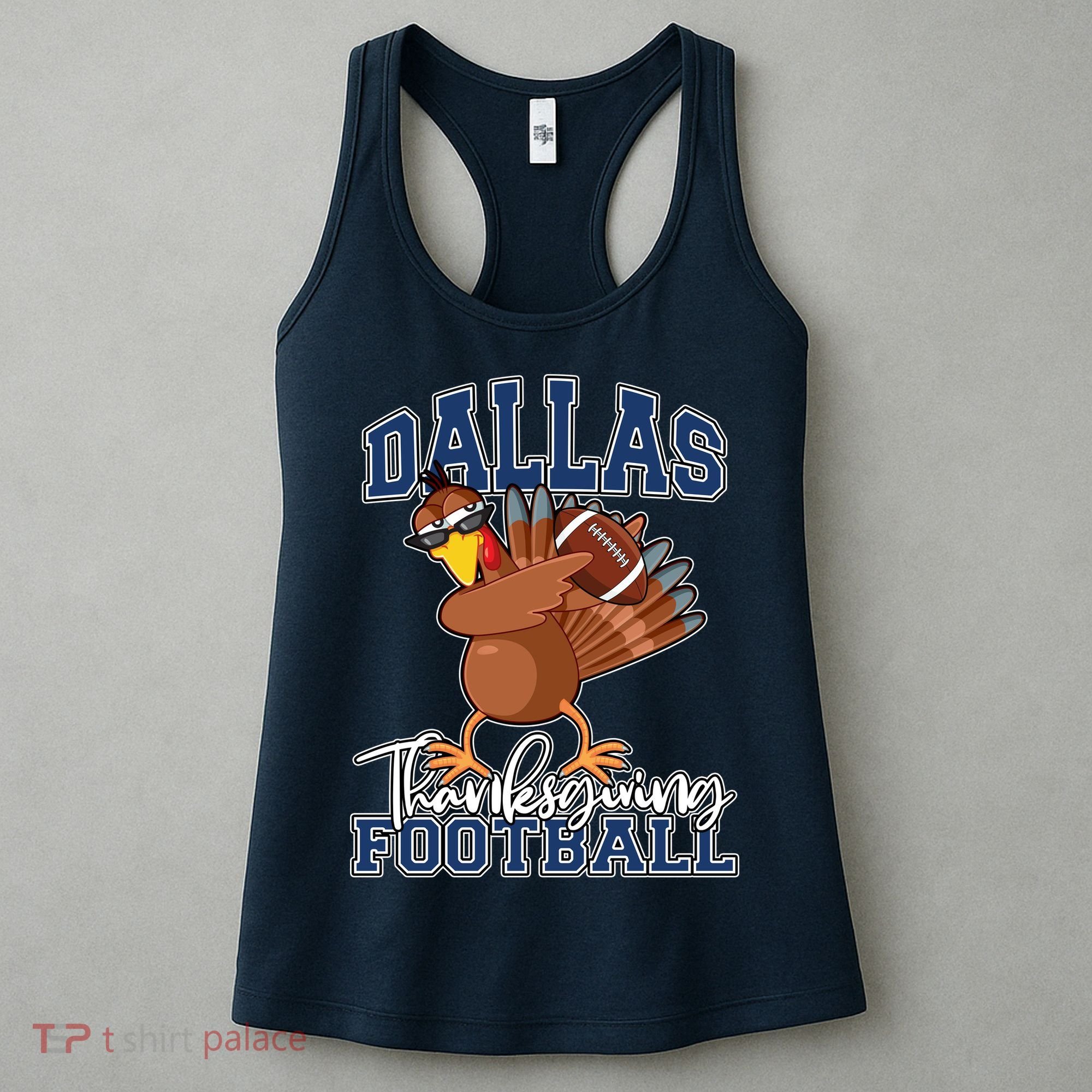 Dallas Thanksgiving Football Fan Women's Tank Top