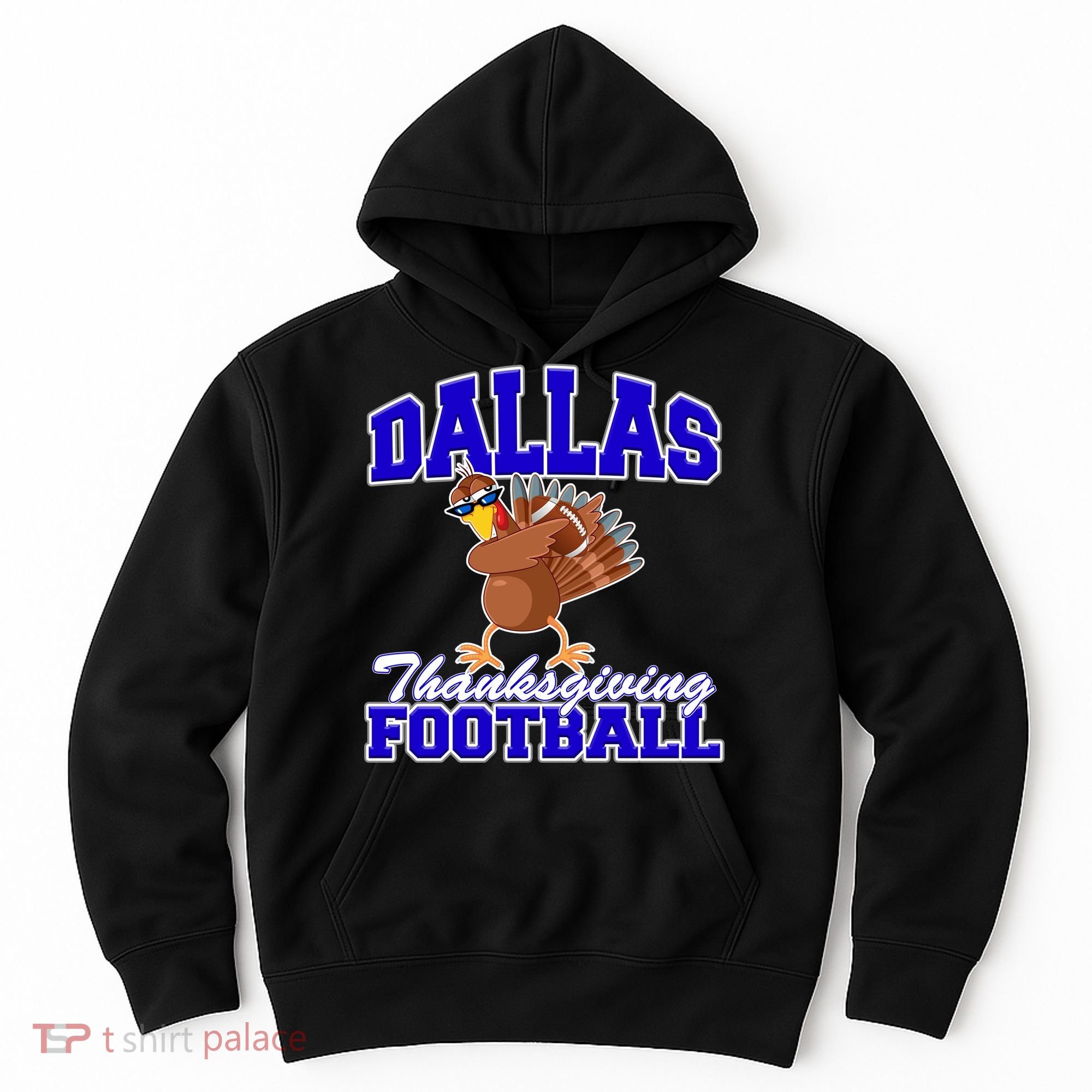 Dallas Thanksgiving Football Funny Dabbing Turkey Hoodie