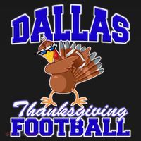 Dallas Thanksgiving Football Funny Dabbing Turkey Hoodie thumb 2
