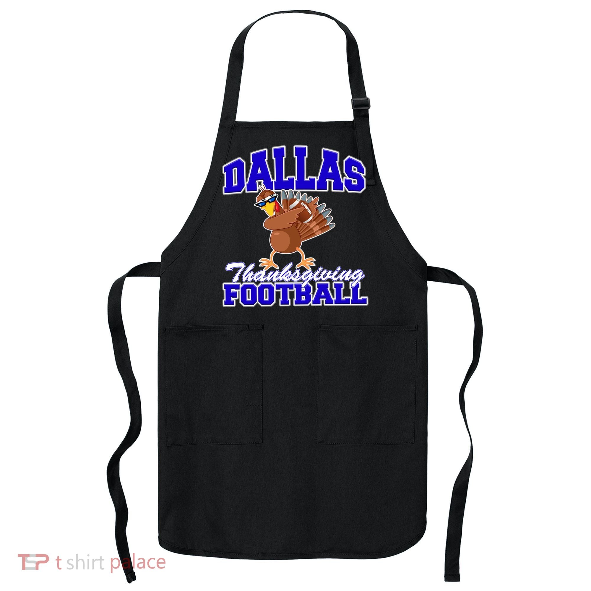 Dallas Thanksgiving Football Funny Dabbing Turkey Apron