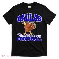 Dallas Thanksgiving Football Funny Dabbing Turkey T-Shirt thumb 0