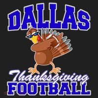 Dallas Thanksgiving Football Funny Dabbing Turkey Tumbler thumb 3