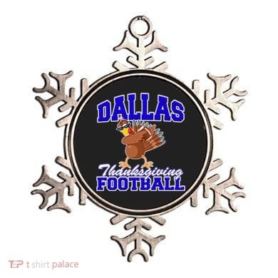 Dallas Thanksgiving Football Funny Dabbing Turkey Ornament