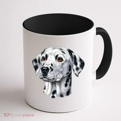 Dalmatian Face Coffee Mug back