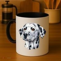 Dalmatian Face Coffee Mug thumb 4