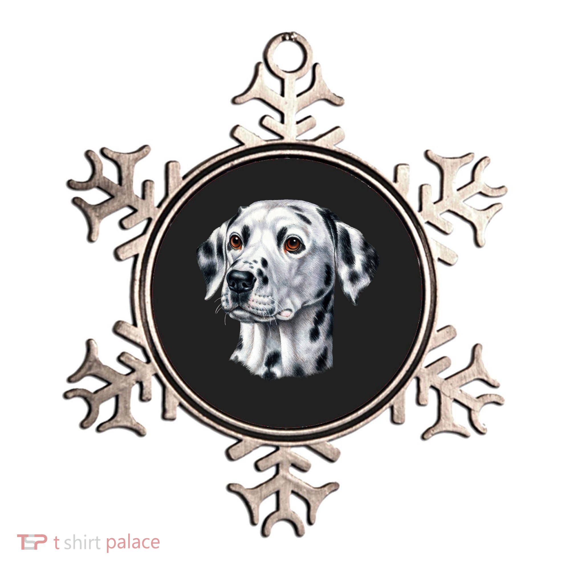 Dalmatian Face Ornament