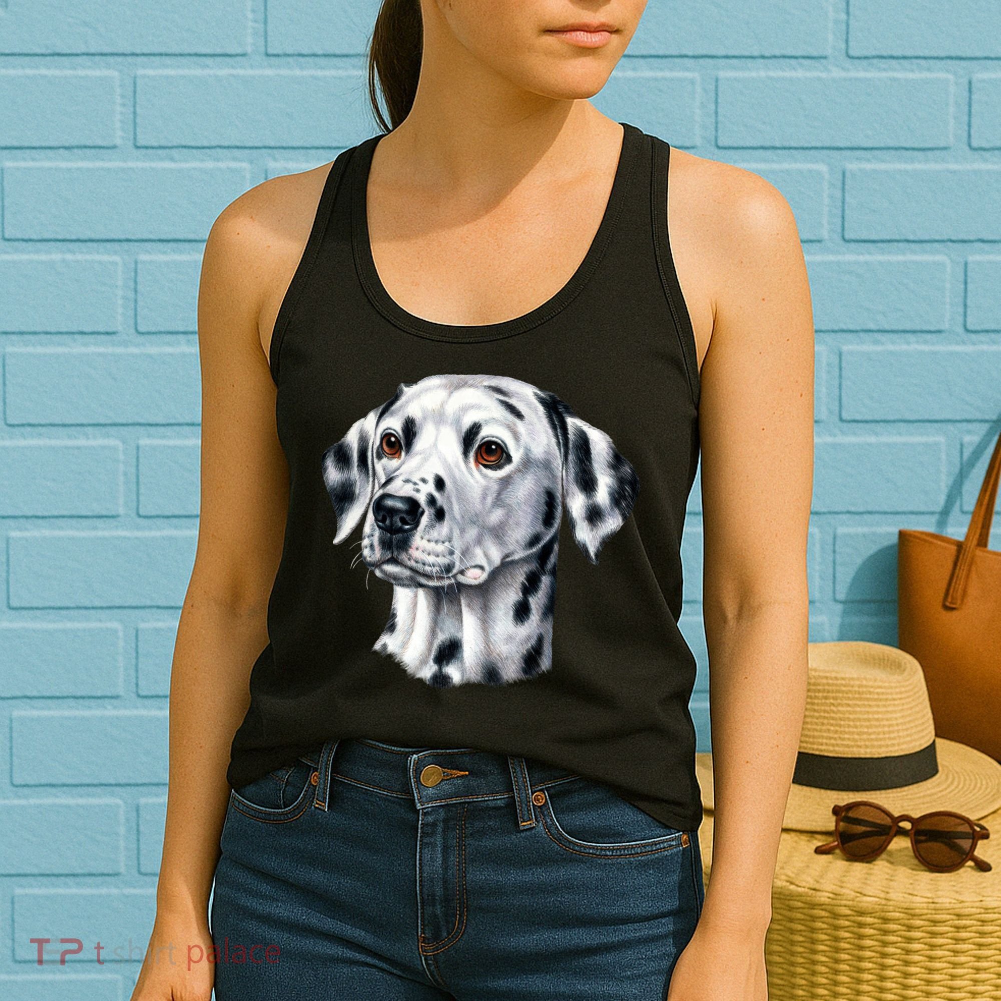 Dalmatian Face Women's Tank Top