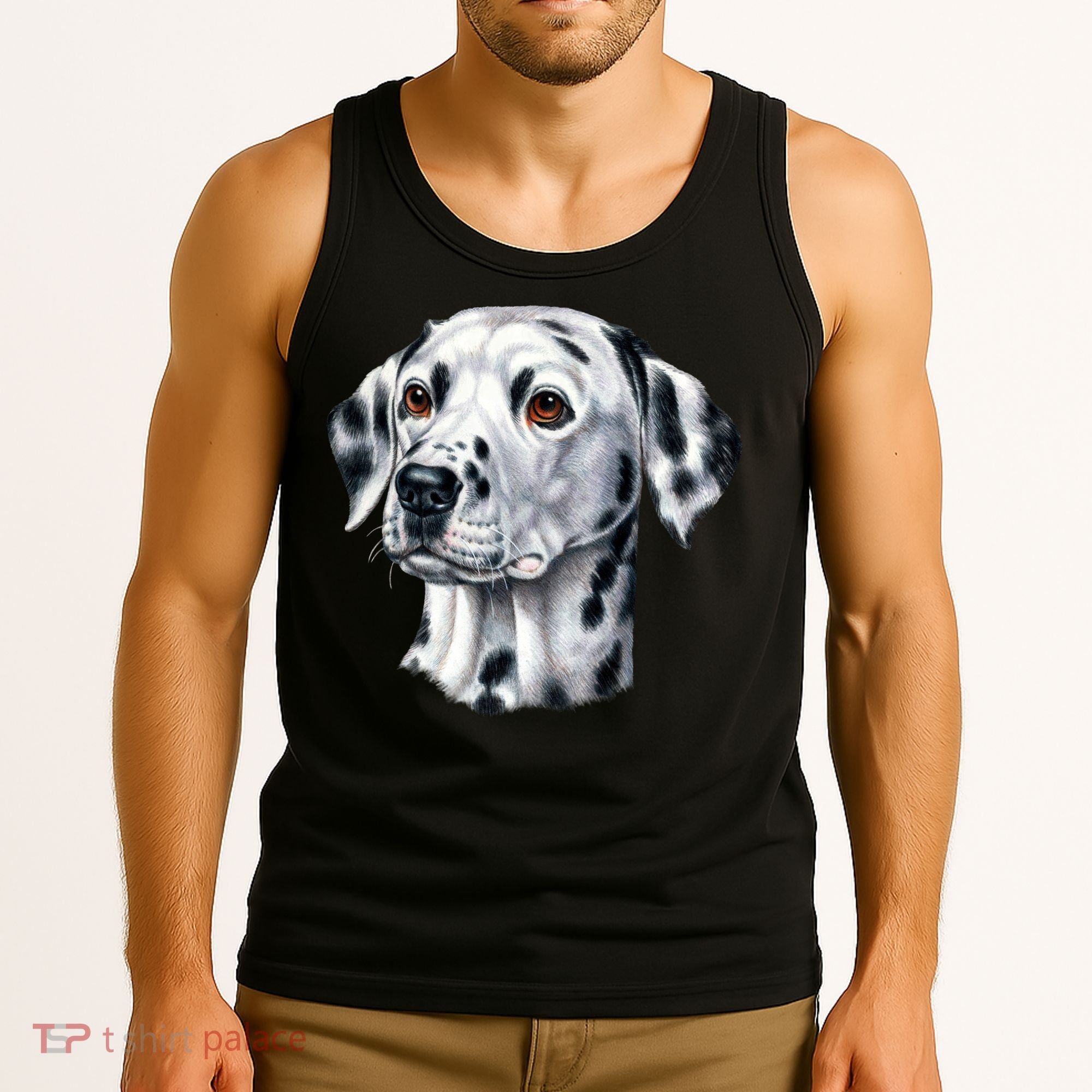 Dalmatian Face Tank Top