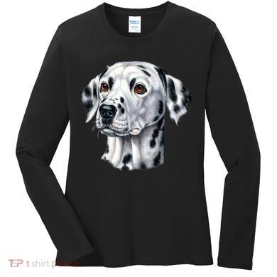 Dalmatian Face Women's Long Sleeve Shirt