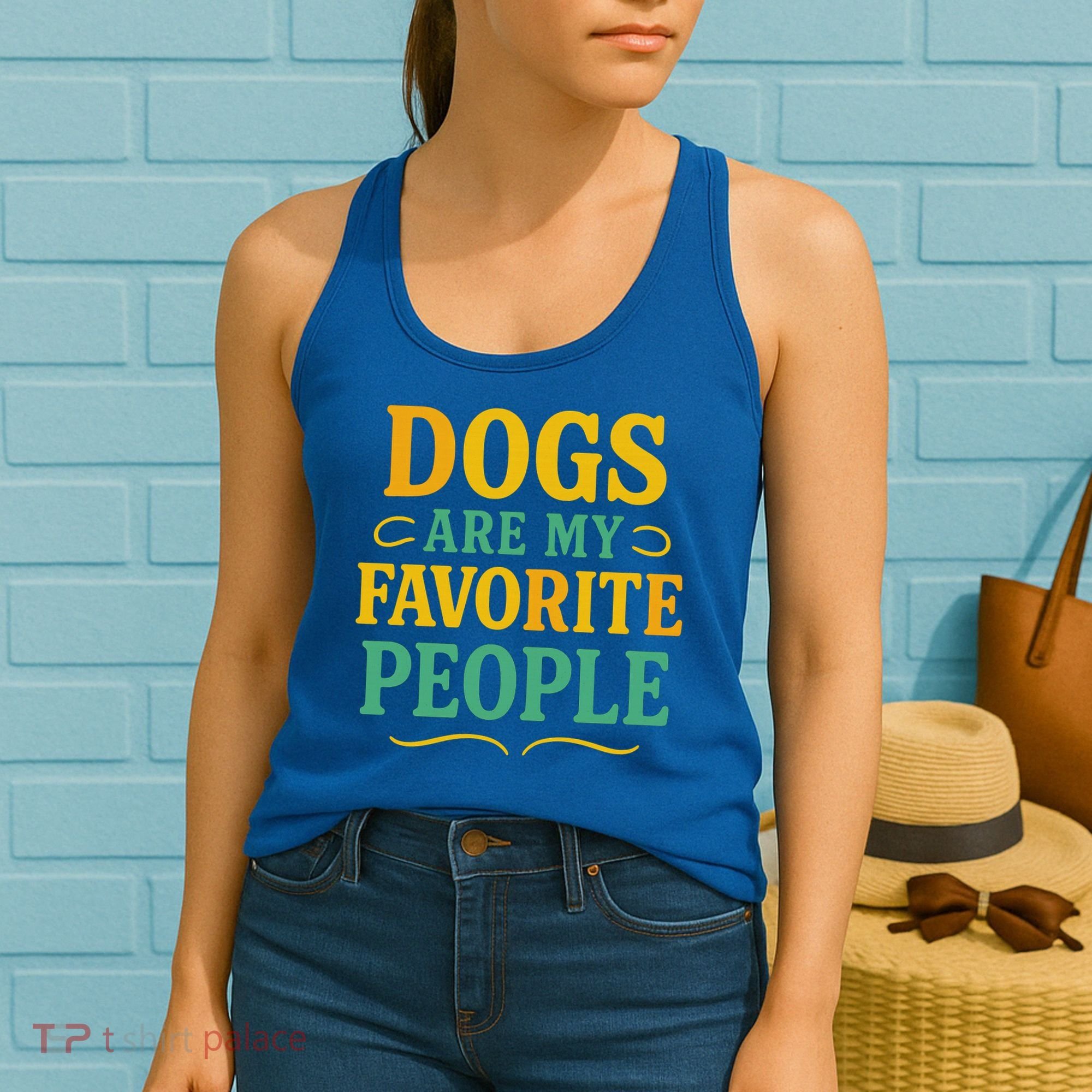 Dogs Are My Favorite People Women's Tank Top