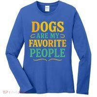 Dogs Are My Favorite People Women's Long Sleeve Shirt thumb 0