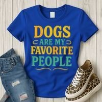 Dogs Are My Favorite People Women's T-Shirt thumb 3