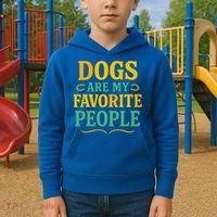 Dogs Are My Favorite People Kids Hoodie thumb 2