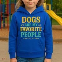 Dogs Are My Favorite People Kids Hoodie thumb 3
