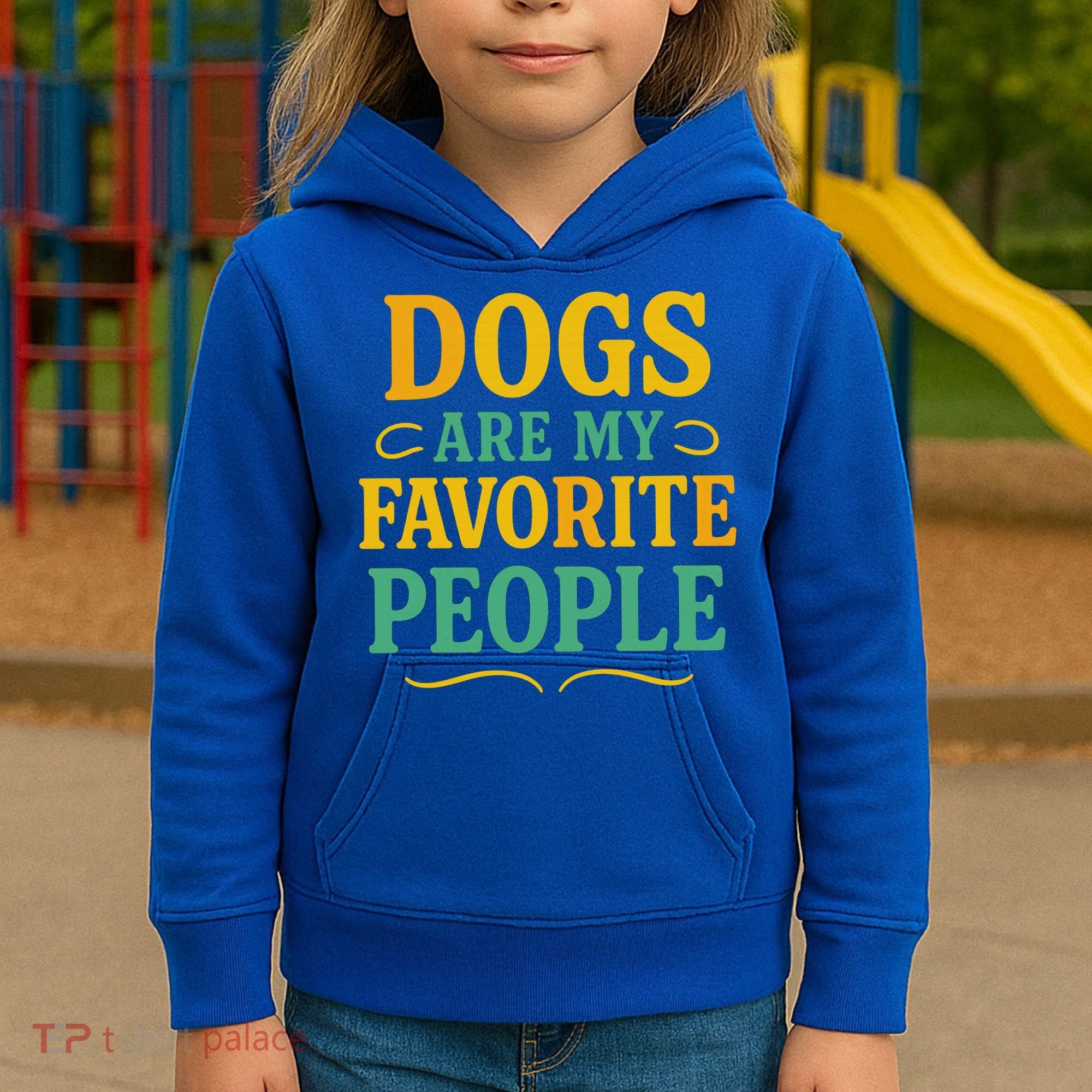 Dogs Are My Favorite People Kids Hoodie