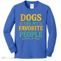 Dogs Are My Favorite People Kids Long Sleeve Shirt thumb 0